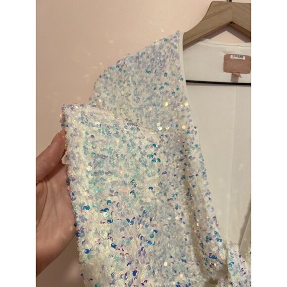 Show Me Your MuMu Sparkling White Jumpsuit - Picture 7 of 13